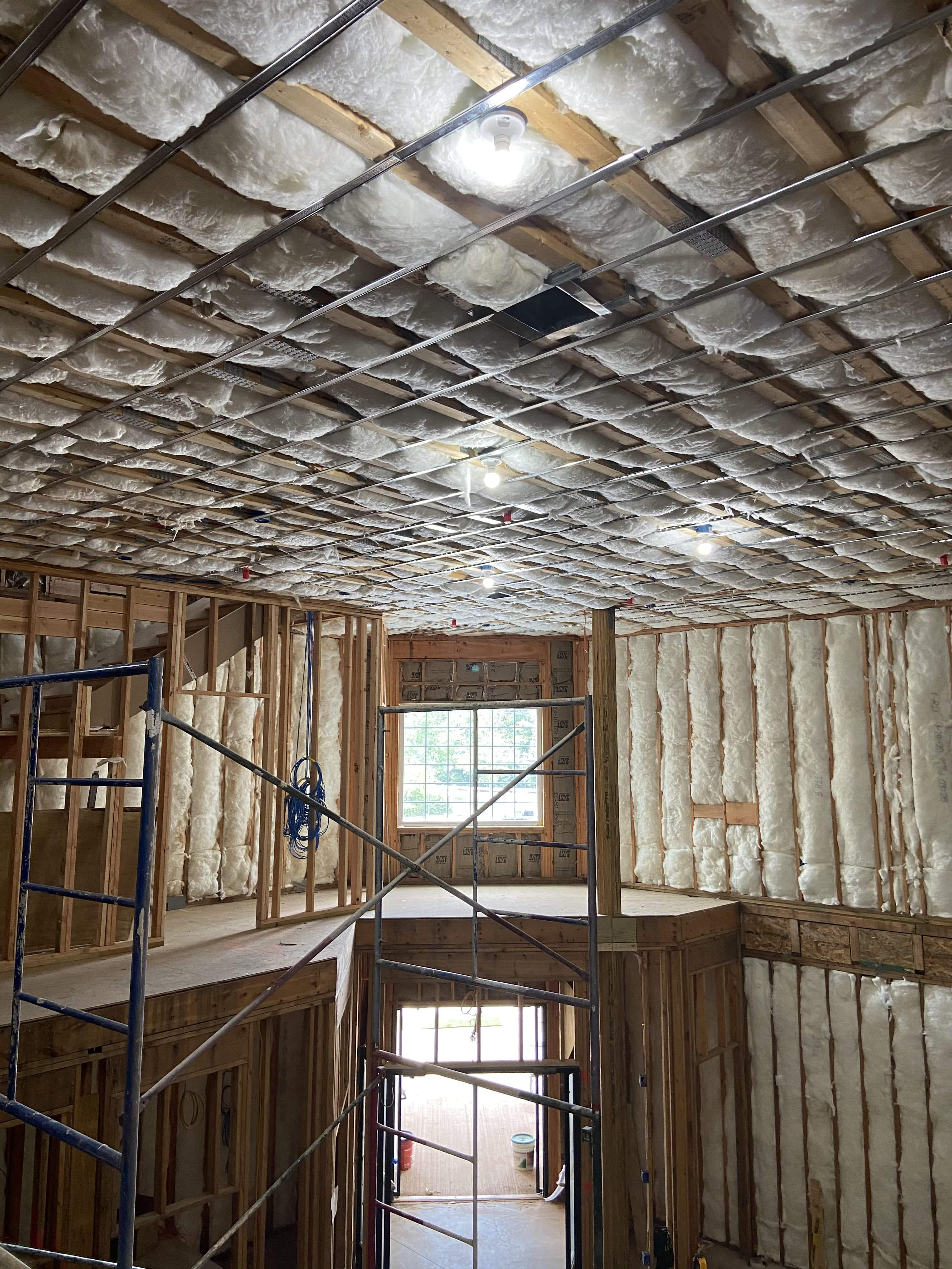 extended view of insulation application