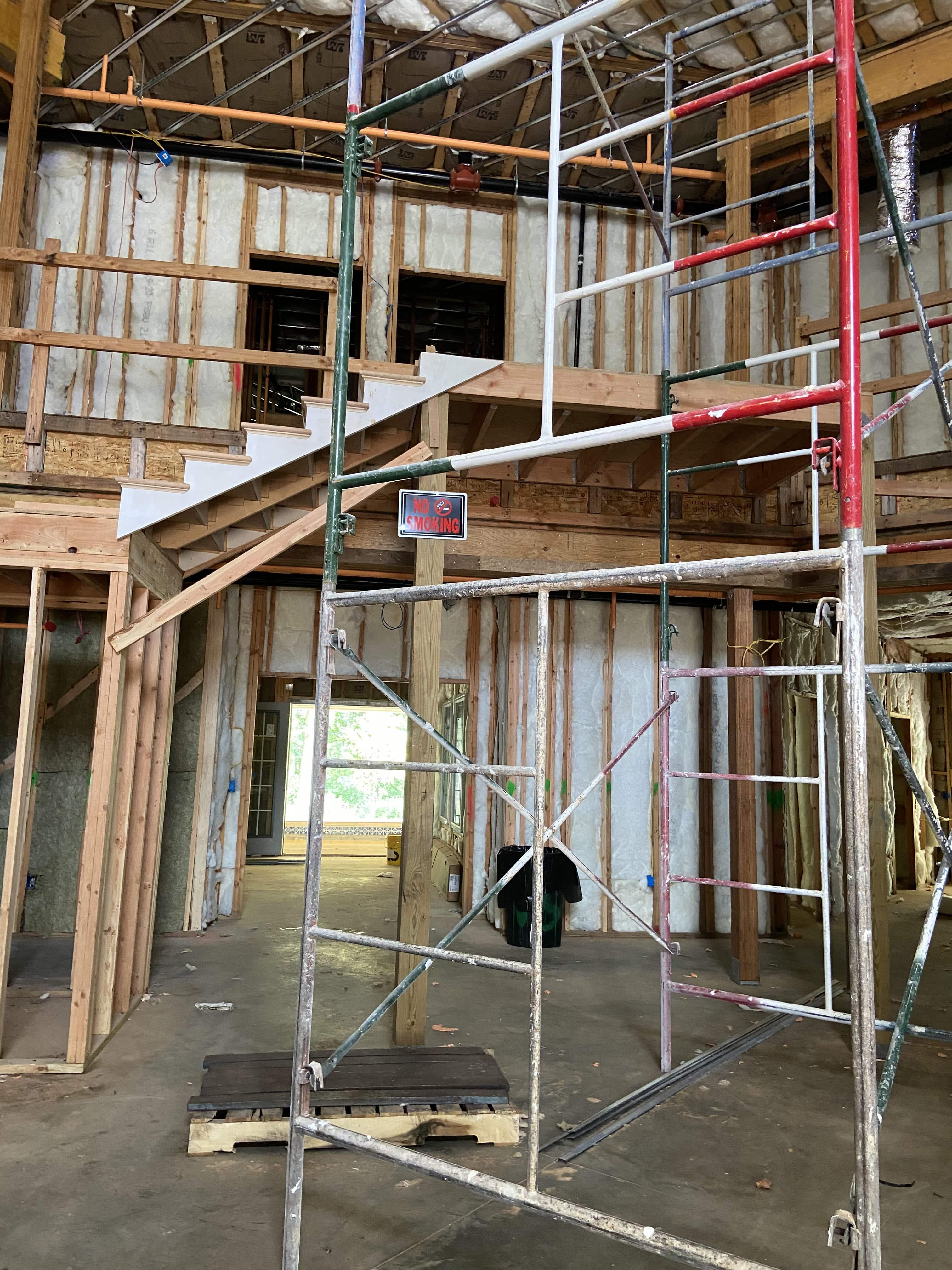 work in progress shot behind the scenes