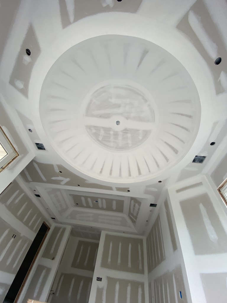 Domed ceiling drywall