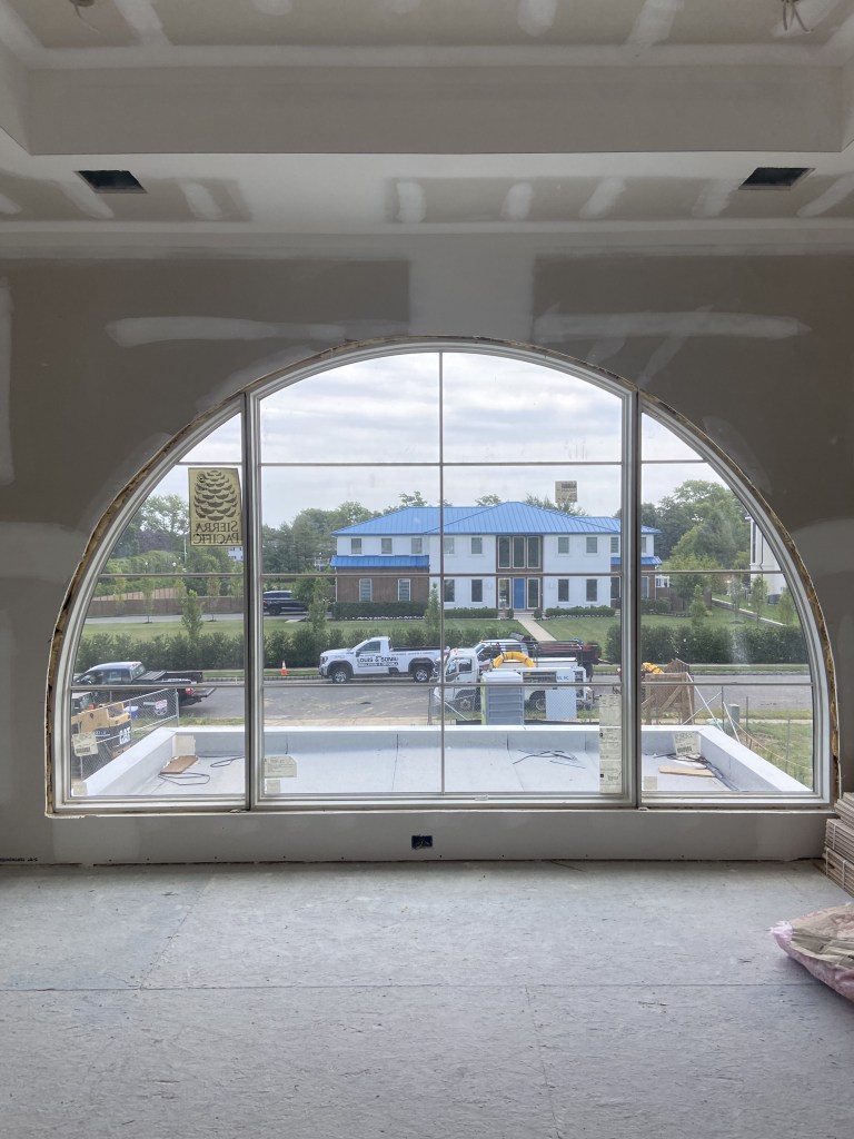 semi circle window drywall Long Branch New Jersey