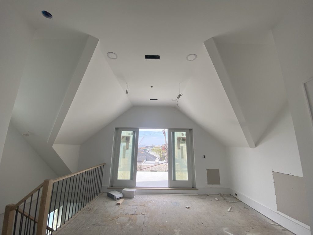 spackled angled view of top floor in Sea Bright, New Jersey