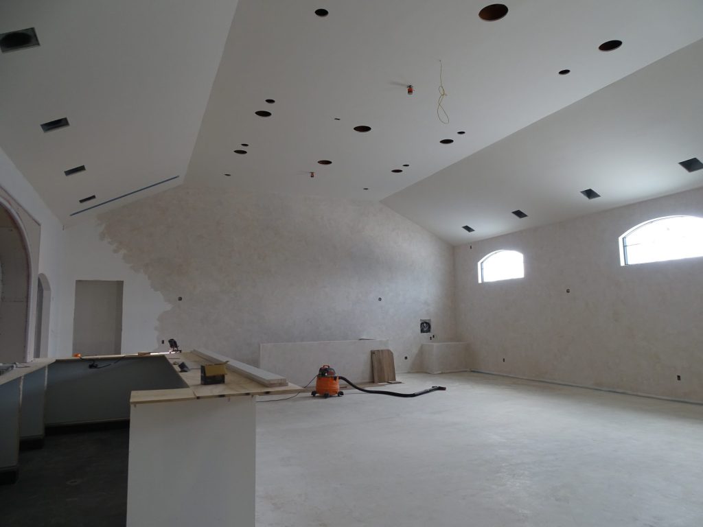 La Modina restaurant drywall project by Louis & Sons in Brielle New Jersey