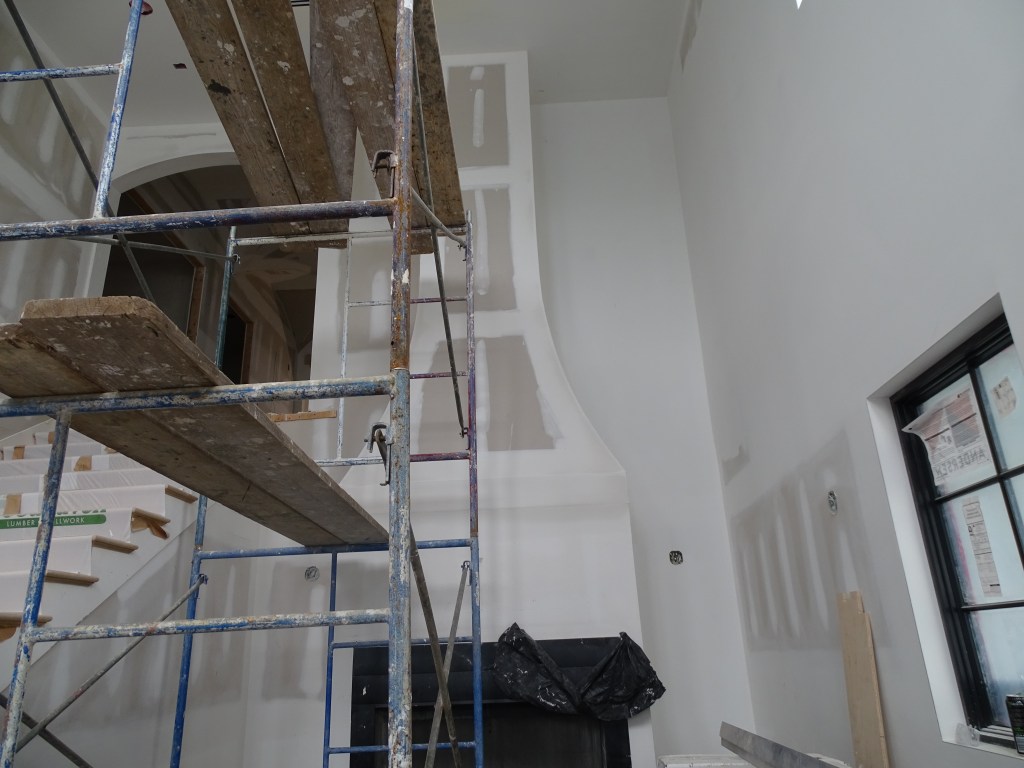 fireplace drywall in Brielle new jersey. Louis and Sons