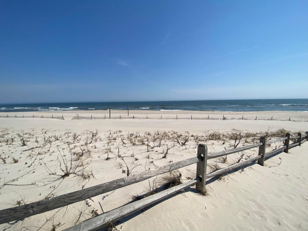 Beach view that is a short distance from the house on Basra Lane, Toms River