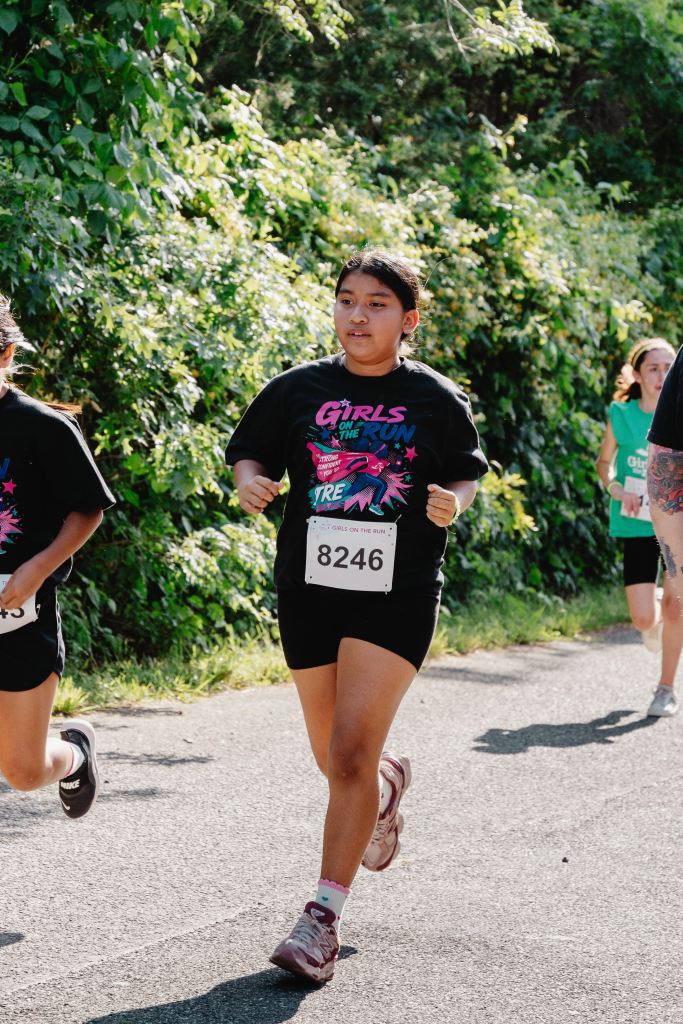 Norman's daughter running in Girls on the Run race